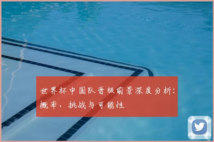 世界杯中国队晋级前景深度分析:概率、挑战与可能性